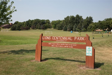 Lions Centennial Park Sign